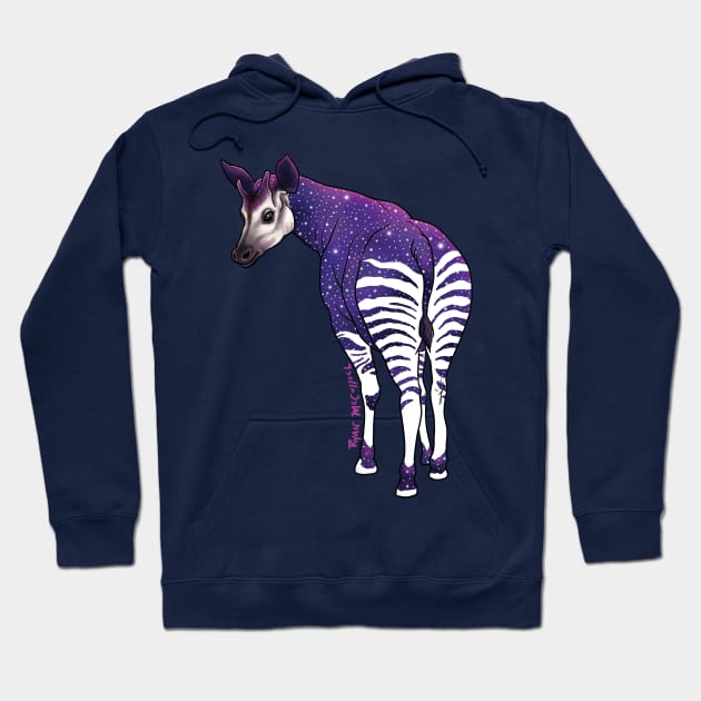 Galaxy Okapi Hoodie by CritterArt